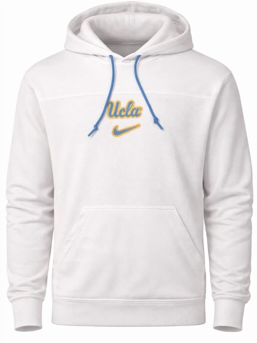 Nike UCLA Bruins Team Issued Hoodie Waffle Knit White Sideline Men’s Size XL NWT - Picture 1 of 15